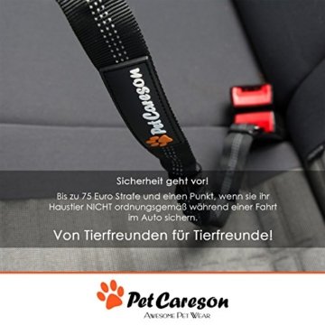 Hundebedarf: Auto Anschnallgurt für Hunde mit Ruck-Dämpfer - hundiX