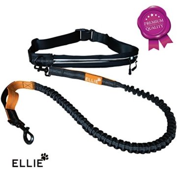 ELLIE Premium Jogging Hundeleine mit verstellbarem Bauchgurt