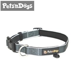 Pets'nDogs Hunde-Halsband aus hochwertigem Nylon mit softem Neopren-Futter